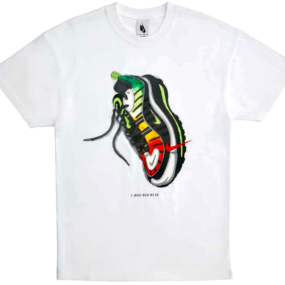 BNWT Size Small - NikeLab x Olivia Kim White Air Max 97 Graphic Tee